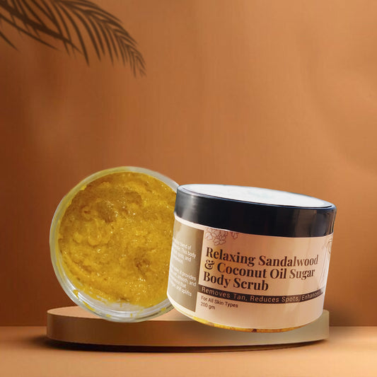 Sandalwood & Coconut Oil Sugar Body Scrub